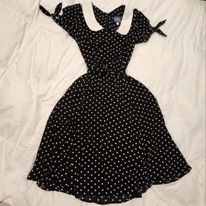 Collectif London Vintage Polka Dot Dress